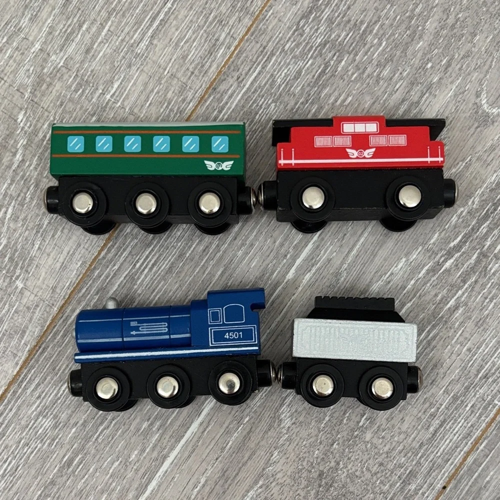 Lil Chugs Wooden Passenger Express Train Set